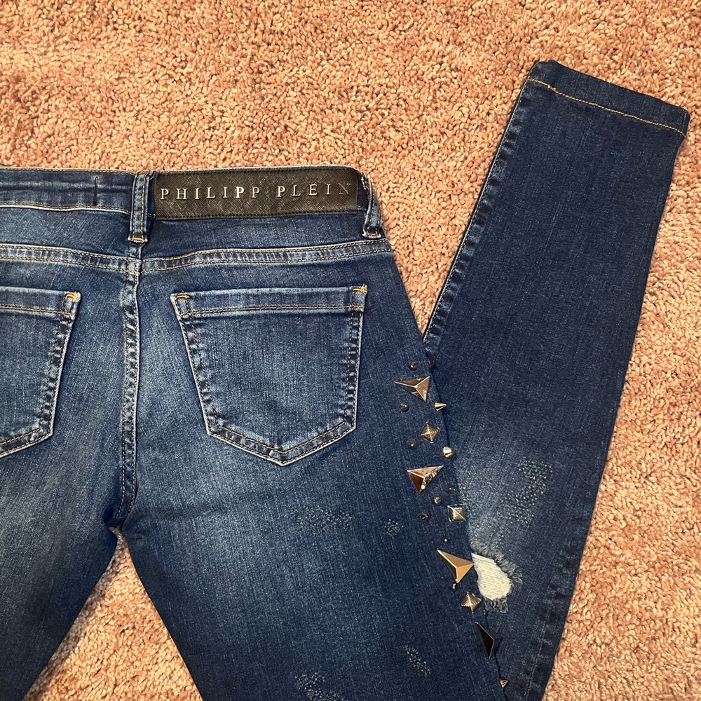 Philipp Plein Dark Blue Women's Skinny Jeans NEW WITH TAG